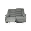 ROMA Manual Recliner Sofa Set 3+2 in Grey Fabric - Image 6