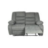 ROMA Manual Recliner Sofa Set 3+2 in Grey Fabric - Image 7