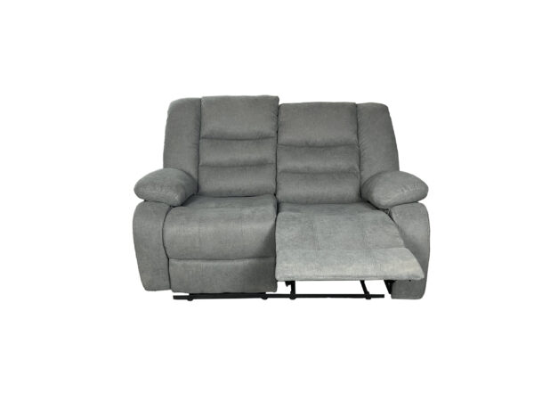 ROMA Manual Recliner Sofa Set 3+2 in Grey Fabric - Image 7