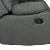 ROMA Manual Recliner Sofa Set 3+2 in Grey Fabric - Image 8
