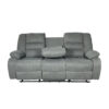 ROMA Manual Recliner Sofa Set 3+2 in Grey Fabric - Image 2