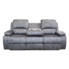 VALENCIA Manual Fabric Recliner Sofa Set in Grey - Image 3