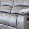 VALENCIA Manual Fabric Recliner Sofa Set in Grey - Image 14