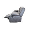 VALENCIA Manual Fabric Recliner Sofa Set in Grey - Image 11