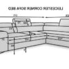 LAURENCE Plush Velvet Corner Sofa Bed Right Hand in Grey - Image 4