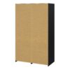 LINE Wardrobe with 2 Sliding Doors & 2 Drawers in Black & Jackson Hickory Oak - Image 4