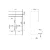 LINE Wardrobe with 2 Sliding Doors and 2 Drawers in Jackson Hickory Oak - Image 12