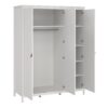 BARCELONA Package inc. 2 Drawers Bedside Table, 3+2 Chest of Drawers, 3 Doors Wardrobe in White - Image 11