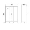 BARCELONA Package inc. 2 Drawers Bedside Table, 3+2 Chest of Drawers, 3 Doors Wardrobe in White - Image 13