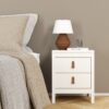 BARCELONA Package inc. 2 Drawers Bedside Table, 3+2 Chest of Drawers, 3 Doors Wardrobe in White - Image 4