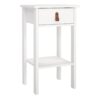 BARCELONA Bedside Table with 1 Drawer in White