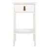 BARCELONA Bedside Table with 1 Drawer in White - Image 2