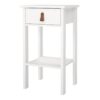 BARCELONA Bedside Table with 1 Drawer in White - Image 3