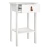 BARCELONA Bedside Table with 1 Drawer in White - Image 4
