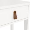 BARCELONA Bedside Table with 1 Drawer in White - Image 5