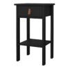 BARCELONA Bedside Table with 1 Drawer in Matt Black - Image 3