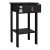 BARCELONA Bedside Table with 1 Drawer in Matt Black - Image 4