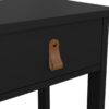 BARCELONA Bedside Table with 1 Drawer in Matt Black - Image 7