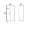 BARCELONA  Package - Bedroom set inc. 2 Drawers Bedside Table, 3+2 Chest of Drawers, 2 Doors Wardrobe in Matt Black - Image 13