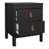 BARCELONA  Package - Bedroom set inc. 2 Drawers Bedside Table, 3+2 Chest of Drawers, 2 Doors Wardrobe in Matt Black - Image 3