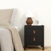 BARCELONA  Package - Bedroom set inc. 2 Drawers Bedside Table, 3+2 Chest of Drawers, 2 Doors Wardrobe in Matt Black - Image 4