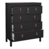 BARCELONA  Package - Bedroom set inc. 2 Drawers Bedside Table, 3+2 Chest of Drawers, 2 Doors Wardrobe in Matt Black - Image 7