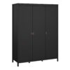 BARCELONA Package inc. 2 Drawers Bedside Table, 3+2 Chest of Drawers, 3 Doors Wardrobe in Matt Black - Image 10