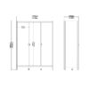 BARCELONA Package inc. 2 Drawers Bedside Table, 3+2 Chest of Drawers, 3 Doors Wardrobe in Matt Black - Image 13
