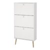 CUMBRIA Shoe Cabinet in White - Image 3