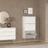 CUMBRIA Shoe Cabinet in White - Image 6