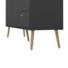 CUMBRIA Sideboard with 2 Doors + 3 Drawers in Dark Grey - Image 9