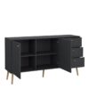 CUMBRIA Sideboard with 2 Doors + 3 Drawers in Dark Grey - Image 4