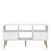 CUMBRIA TV Unit with 2 Drawers in White - Image 11