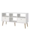 CUMBRIA TV Unit with 2 Drawers in White - Image 10