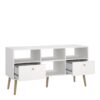 CUMBRIA TV Unit with 2 Drawers in White - Image 9