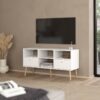 CUMBRIA TV Unit with 2 Drawers in White - Image 7