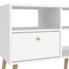CUMBRIA TV Unit with 2 Drawers in White - Image 6