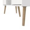 CUMBRIA TV Unit with 2 Drawers in White - Image 5