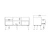 CUMBRIA TV Unit with 2 Drawers in Dark Grey - Image 10