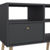 CUMBRIA TV Unit with 2 Drawers in Dark Grey - Image 7