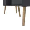 CUMBRIA TV Unit with 2 Drawers in Dark Grey - Image 8