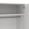 CUMBRIA Wardrobe with 2 Doors + 2 Drawers in White - Image 10