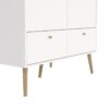 CUMBRIA Wardrobe with 2 Doors + 2 Drawers in White - Image 11