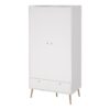 CUMBRIA Wardrobe with 2 Doors + 2 Drawers in White - Image 3