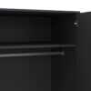 CUMBRIA Wardrobe with 2 Doors + 2 Drawers in Dark Grey - Image 9