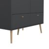 CUMBRIA Wardrobe with 2 Doors + 2 Drawers in Dark Grey - Image 10