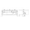 KENDALL TV Unit with 2 Doors 1 Drawer in Oak and Black - Image 10