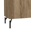 KENDALL TV Unit with 2 Doors 1 Drawer in Oak and Black - Image 8