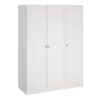 BRANDE Wardrobe with 3 Frame Doors in White