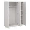 BRANDE Wardrobe with 3 Frame Doors in White - Image 9